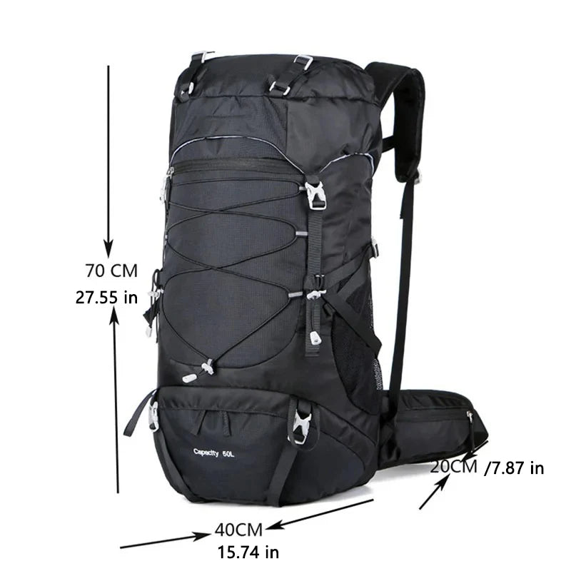 50L Travel Backpack Bags Waterproof for Hiking and Camping