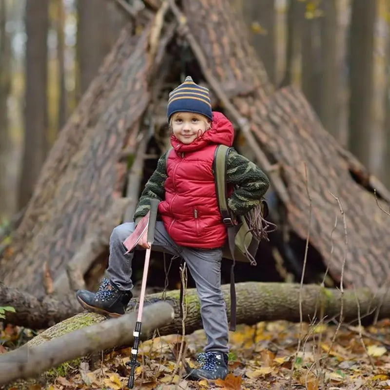 Telescopic Child Trekking Walking Camping Hiking Stick Set