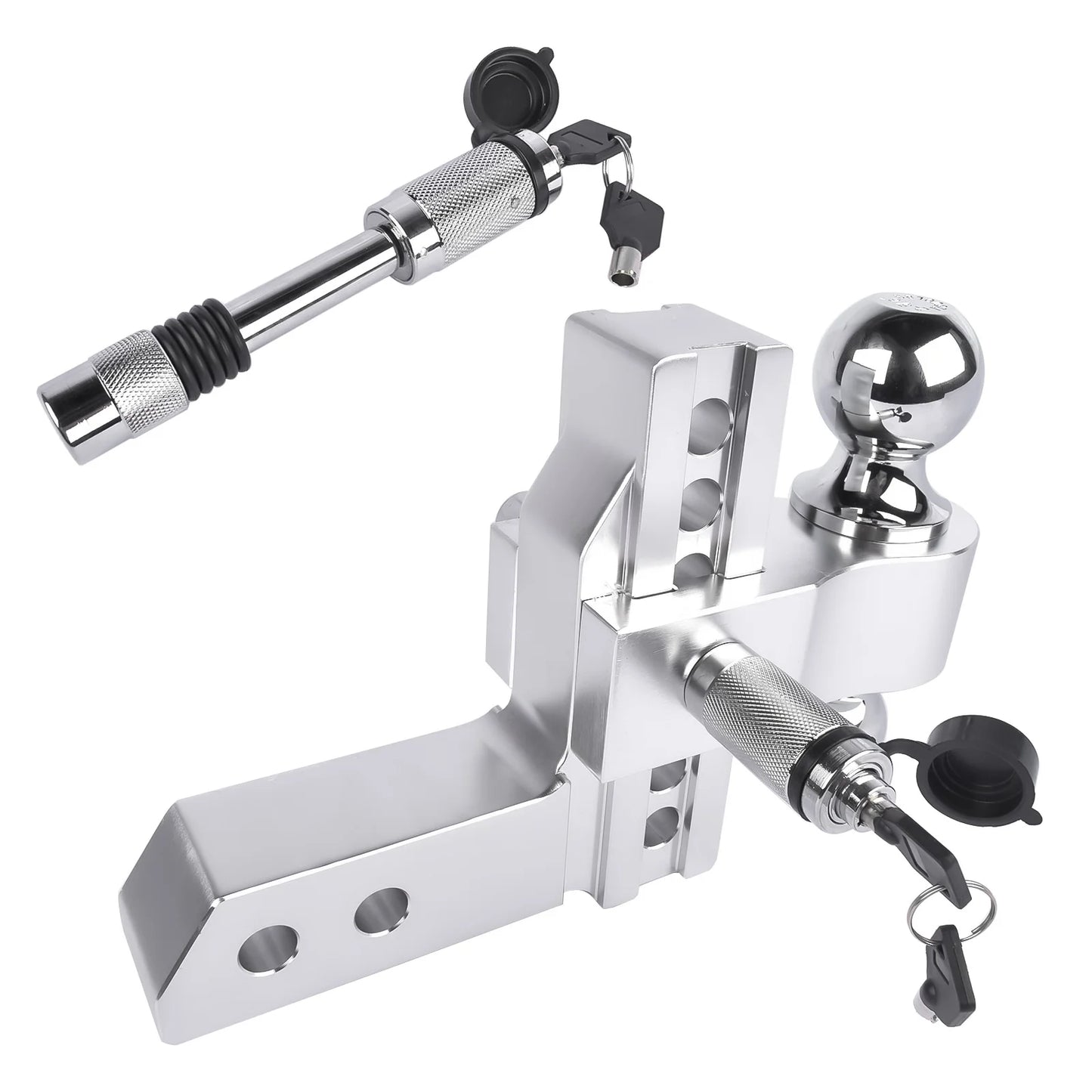 Trailer Hitch Fits 2-Inch Receiver, 6-Inch Drop/Rise 12,500 LBS GTW