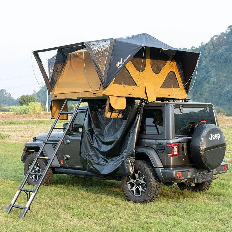 Car Roof Top Tent Soft Cover Tents for Camping  with Telescopic Ladder