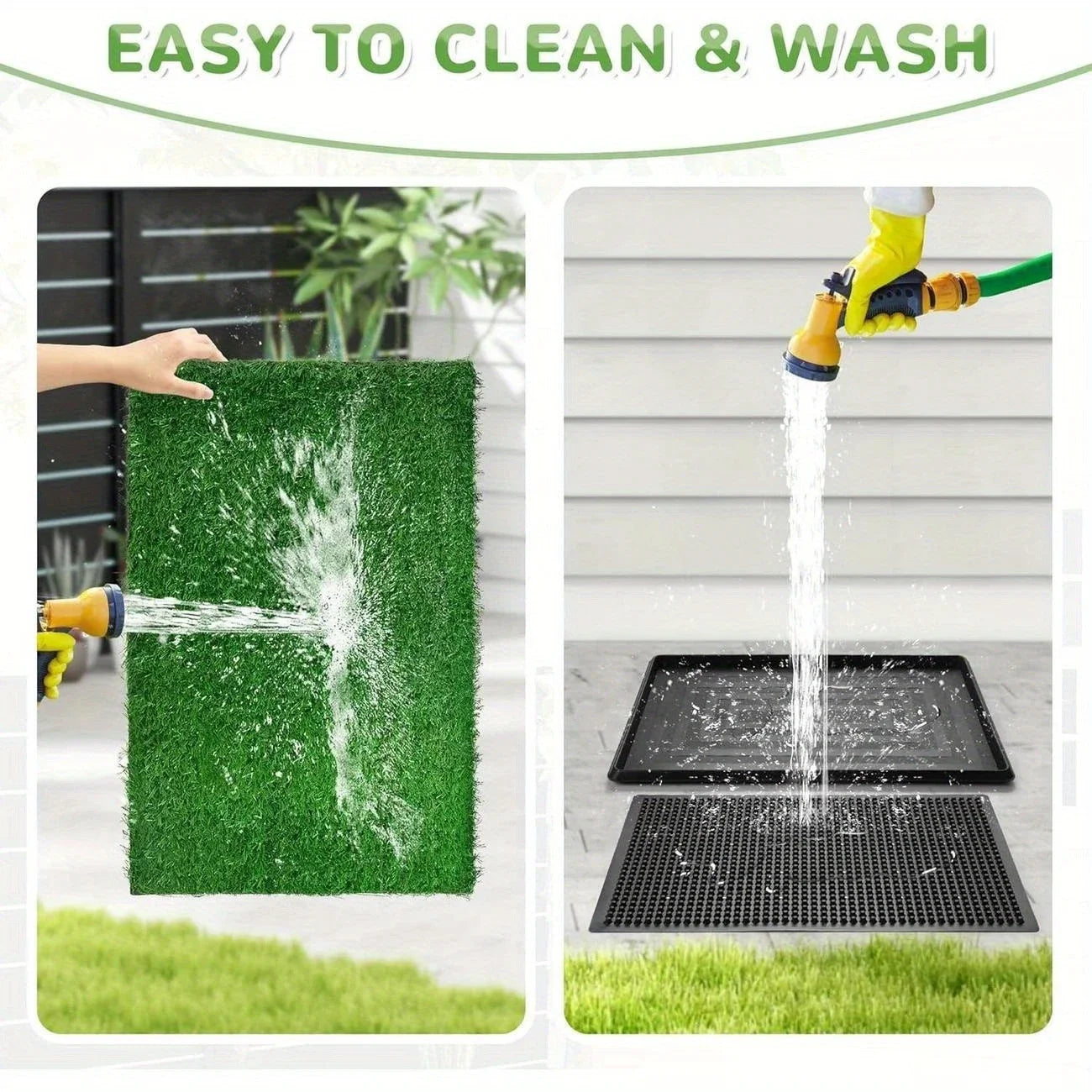 Portable drainage dog pet toilet, artificial turf