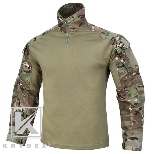 Combat Shirt with Elbow Pads For Hunting Outdoor Tops