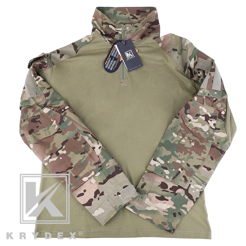 Combat Shirt with Elbow Pads For Hunting Outdoor Tops
