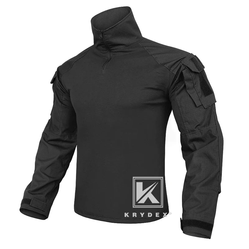 Combat Shirt with Elbow Pads For Hunting Outdoor Tops