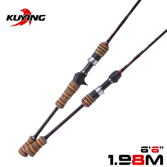 6'6'' Baitcasting Casting Spinning Lure Fishing Rod
