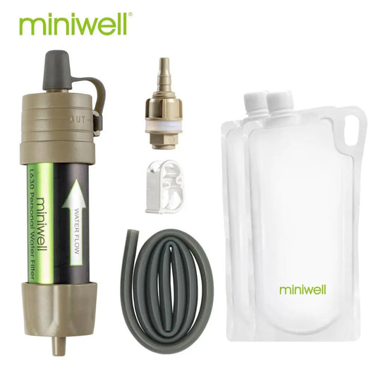 Portable Outdoor Water Filter Survival Kit for Travel