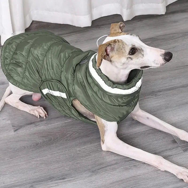 Winter Pet Warm Thickened Waterproof Fleece Line Comfortable Reflective