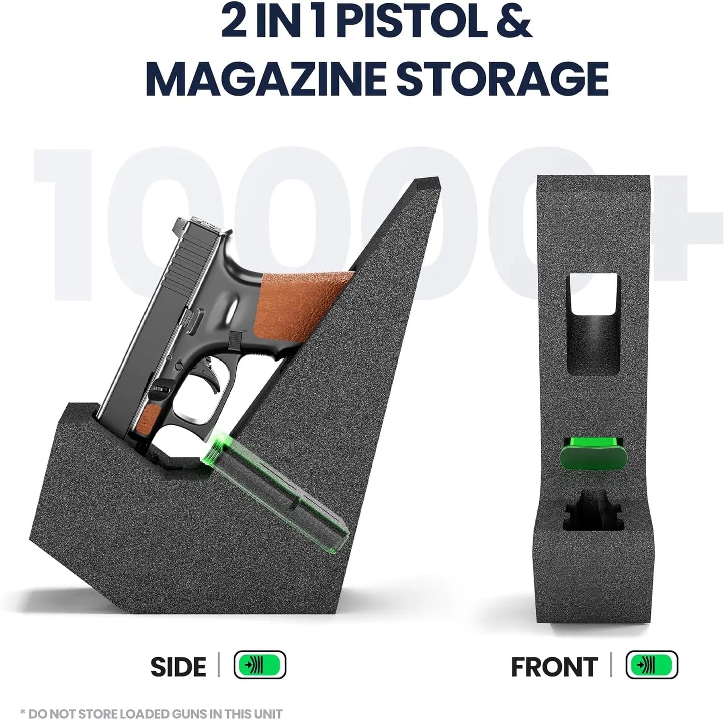 Nightstand Pistol Safe with Fingerprint & Passcode