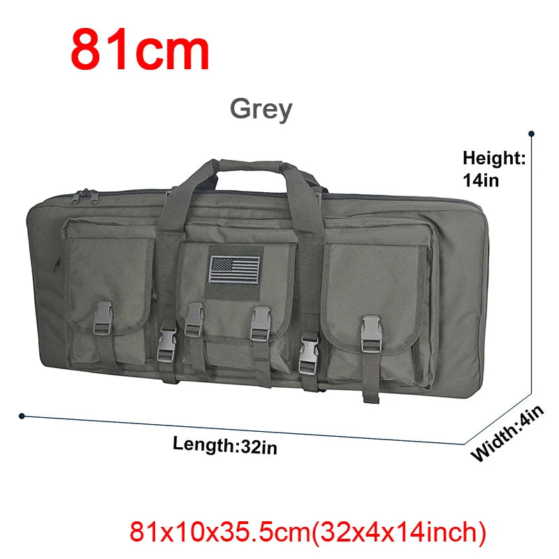 LQARMY Tactical Double Rifle Case Molle Bag