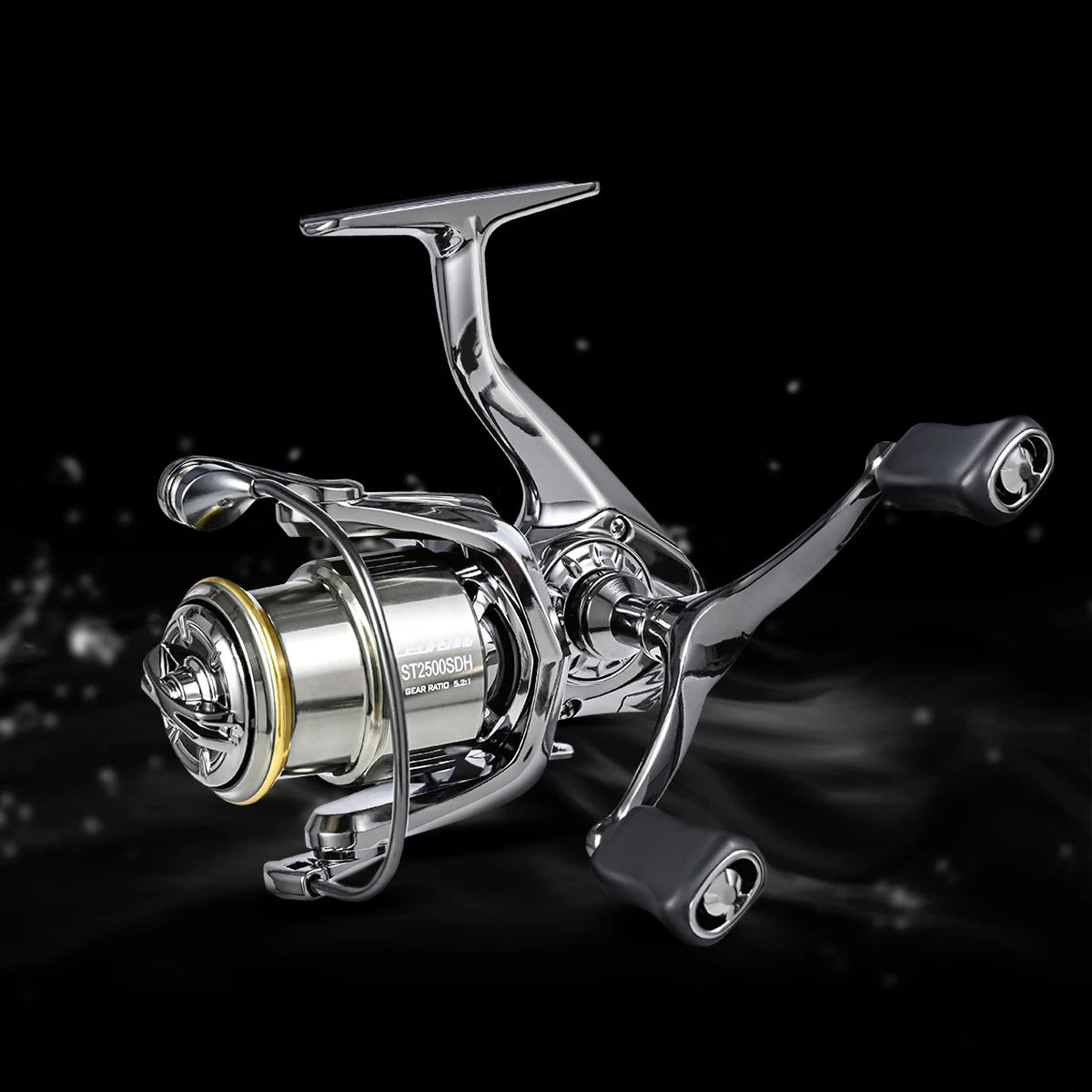 Dual Handle Spinning Reel 5.2:1 Gear Ratio 7+1 Bearing Fishing