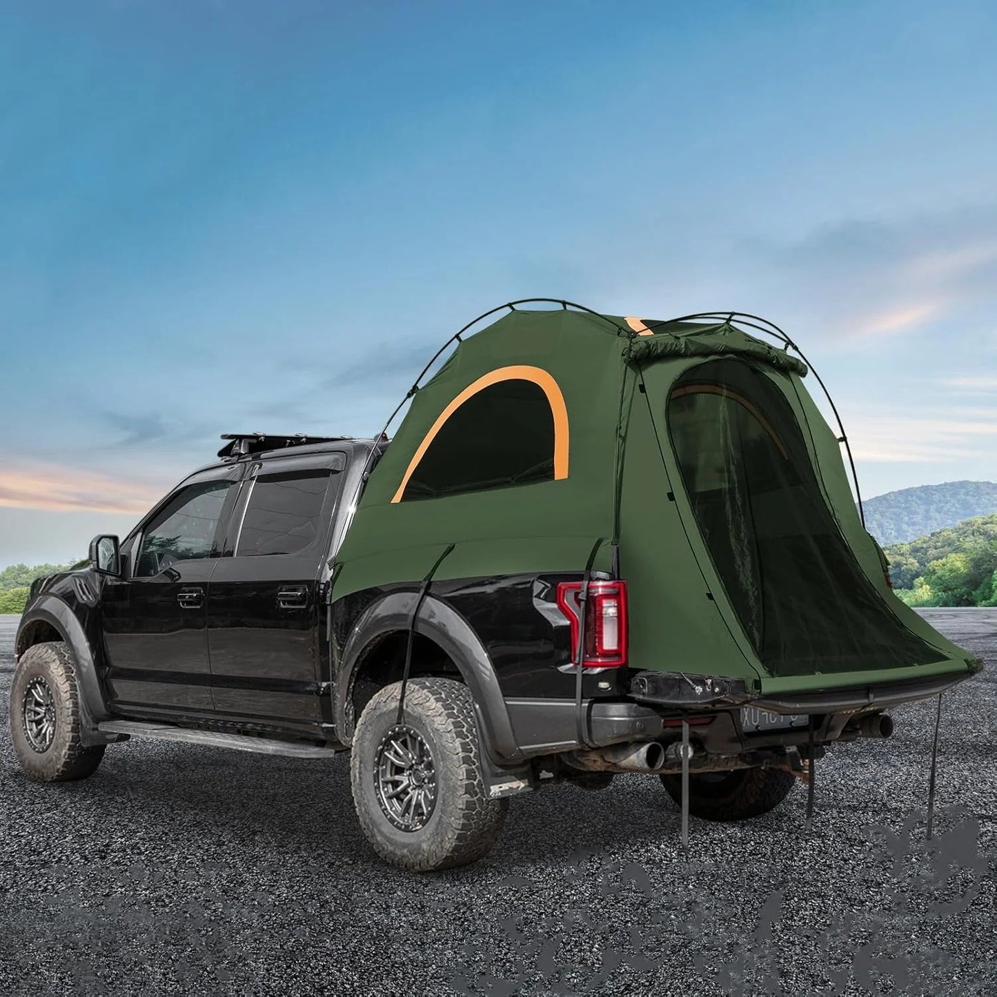 Pickup Truck Bed Tent: Double Layer Quick Setup