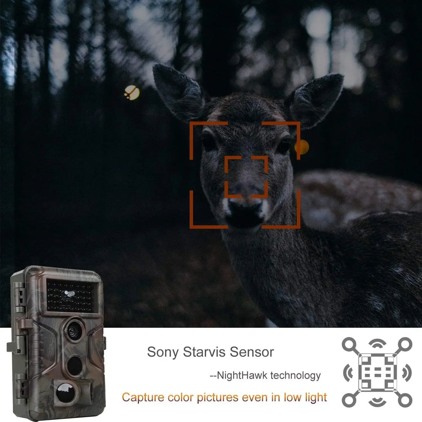 5-Pack Game & Trail Camera  0.1S Trigger Time No Glow 100ft Night Vision