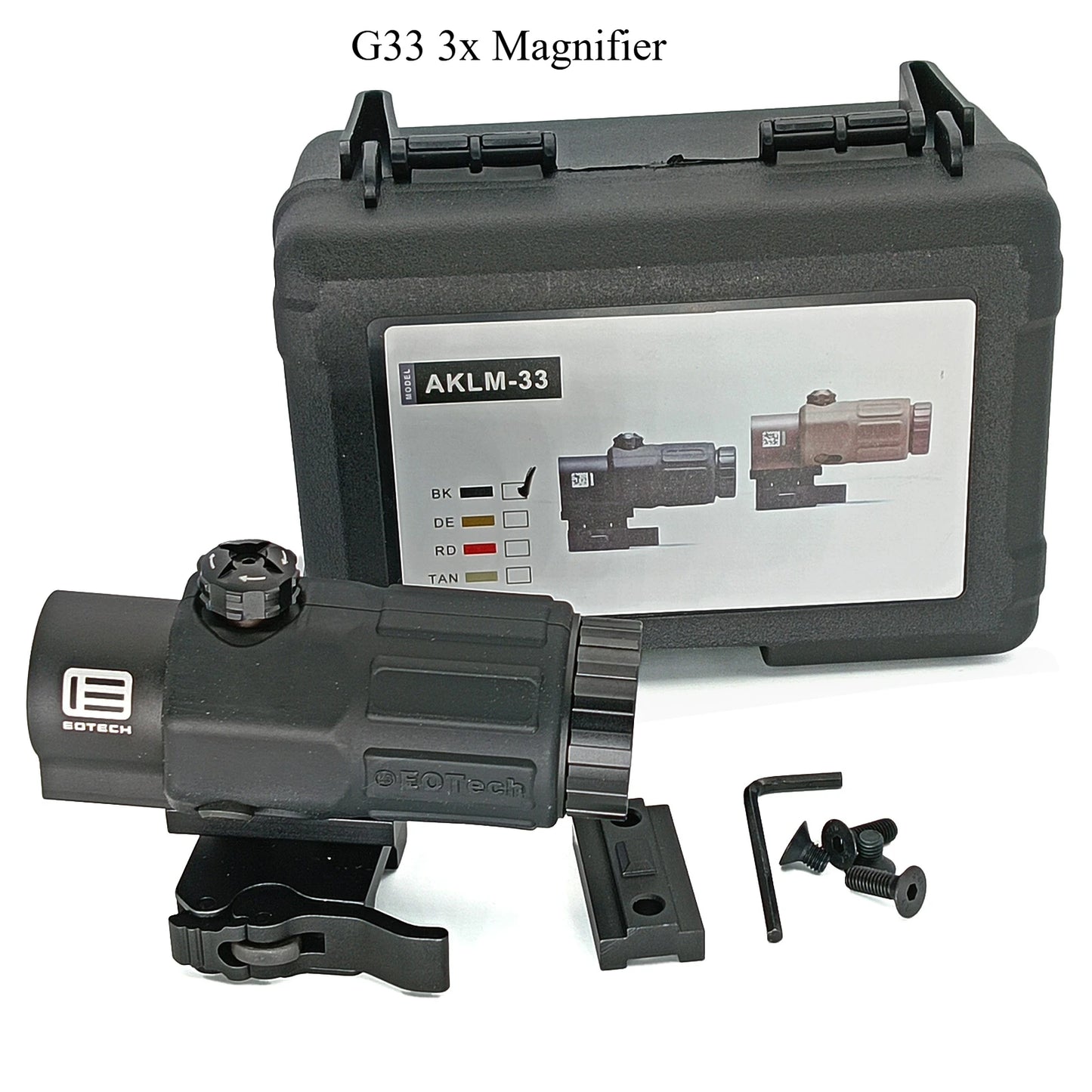 Tactica Fixed 3X 5X Magnification with Switch to Side Quick Detachable QD Mount