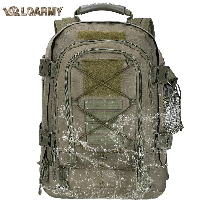 LQARMY Tactical Molle Backpack For Travel Hiking Camping
