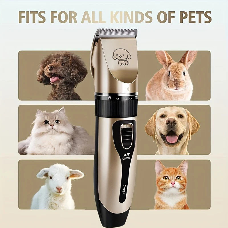 Pet Hair Trimmer Kit Electric Precision Clippers Ideal for Dogs and Cats