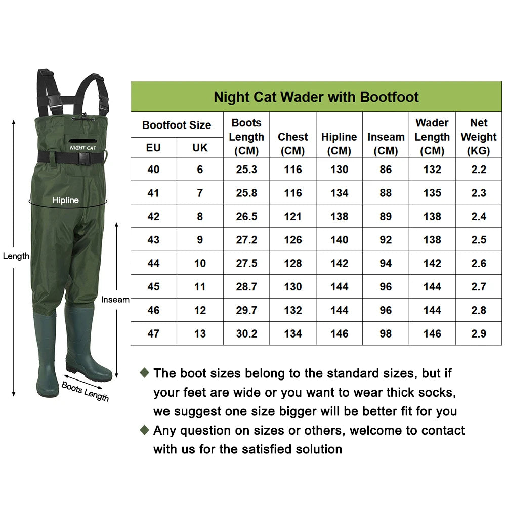 Lightweight Fishing Waders Full Waterproof Fly Fishing Hunting Chest Waders With Boots