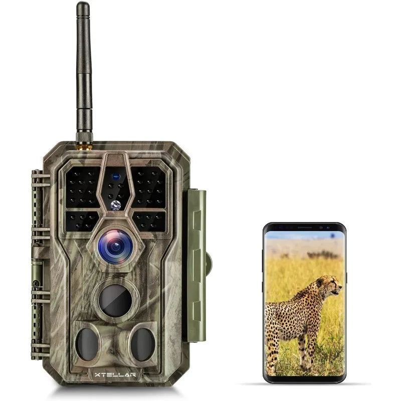 Trail Camera WiFi 32MP  with Clear Night Vision and 3 Passive Infrared Motion Sensors