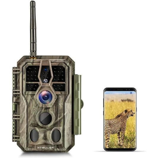 Trail Camera WiFi 32MP  with Clear Night Vision and 3 Passive Infrared Motion Sensors