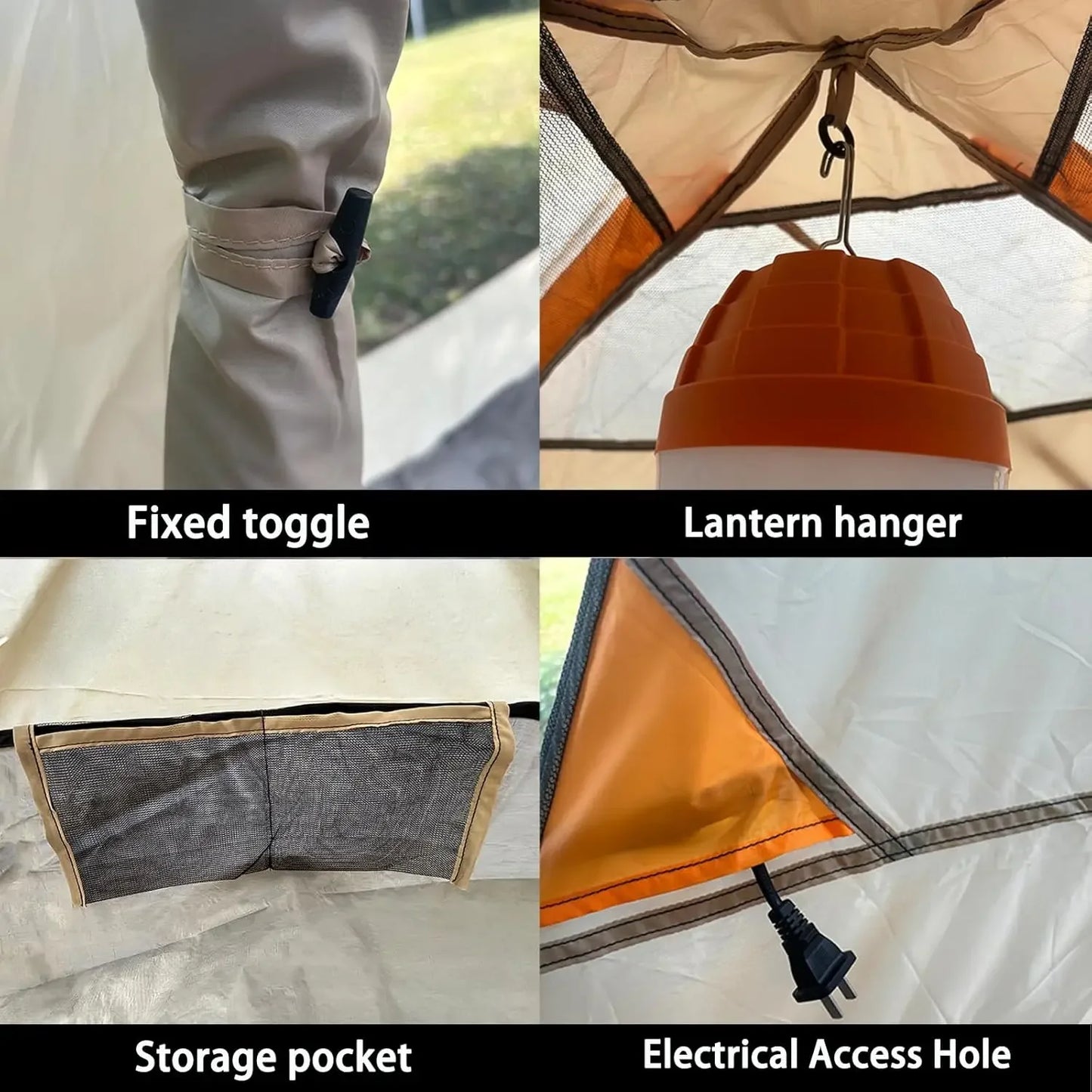 Camping Tent 2/3/4/6 Person Dome Tent, Easy to Set Up