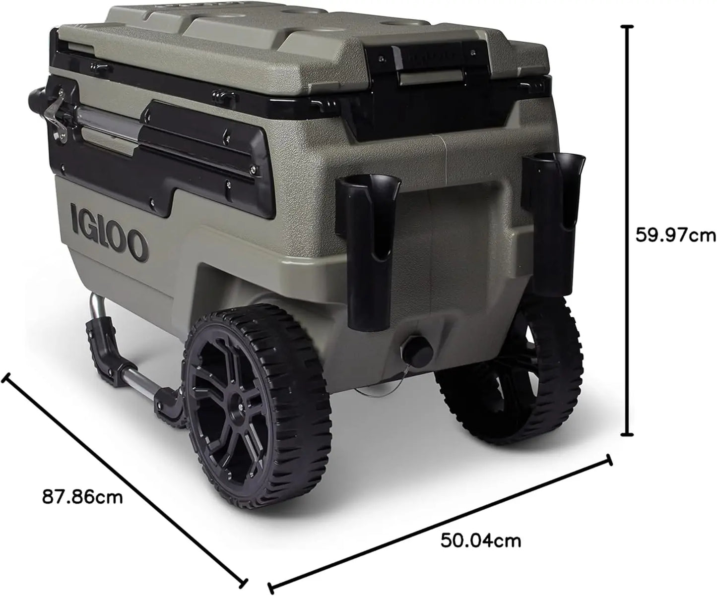Journey 70Qt Wheeled Cooler, Insulated Hard Shell Ice Chest