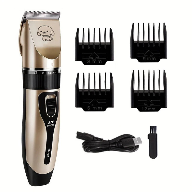 Pet Hair Trimmer Kit Electric Precision Clippers Ideal for Dogs and Cats