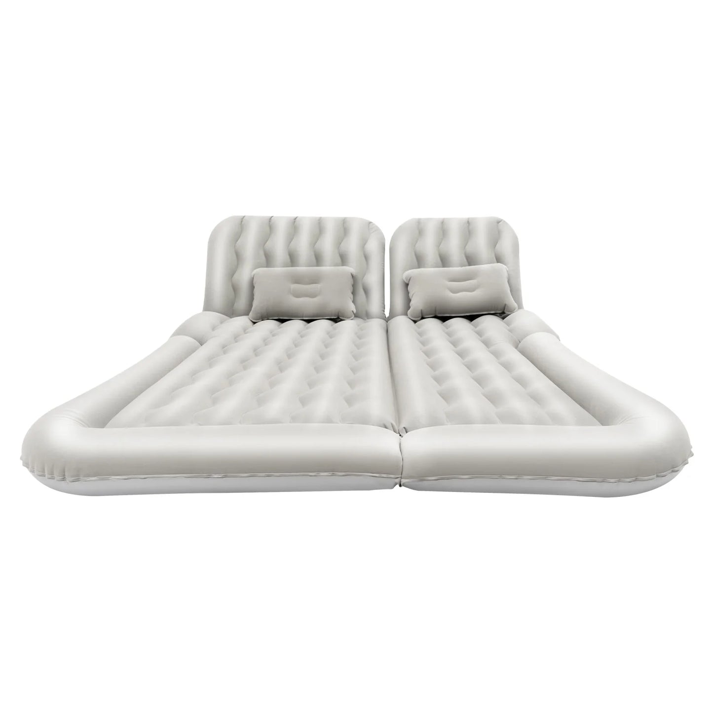 Grey/Black/ Beige Car Air Mattress Travel Bed Flocking Inflatable Car Bed +2Pillow for Camping