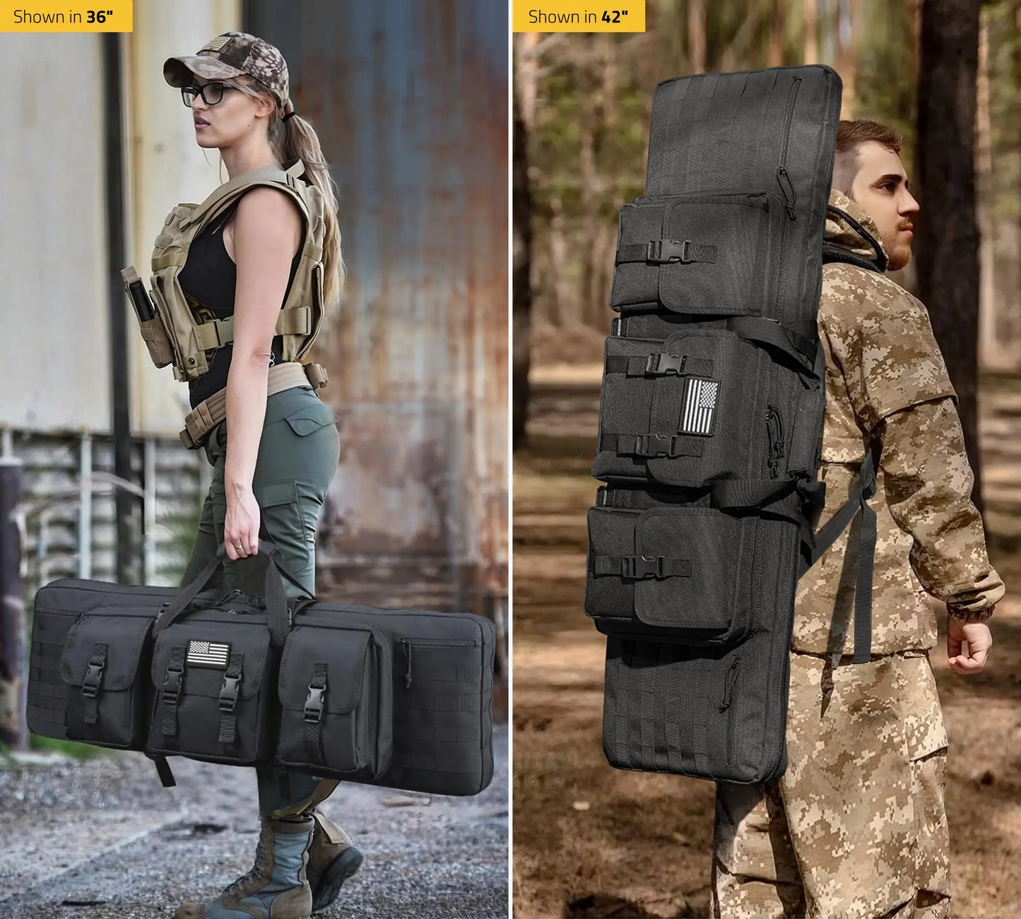 42 Double Soft Rifle Case Tactical Long Gun Bag