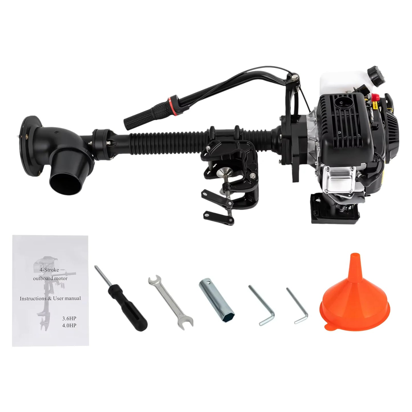 4HP 55cc 4-Stroke Heavy Duty Outboard Motor
