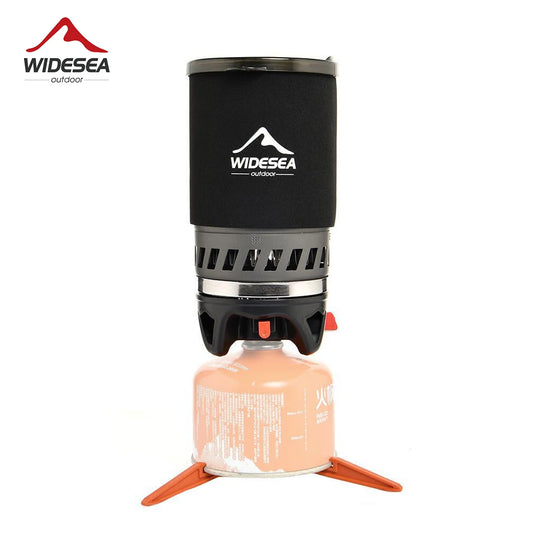 Outdoor Gas Stove Burner Tourist Coffee Pot Cup