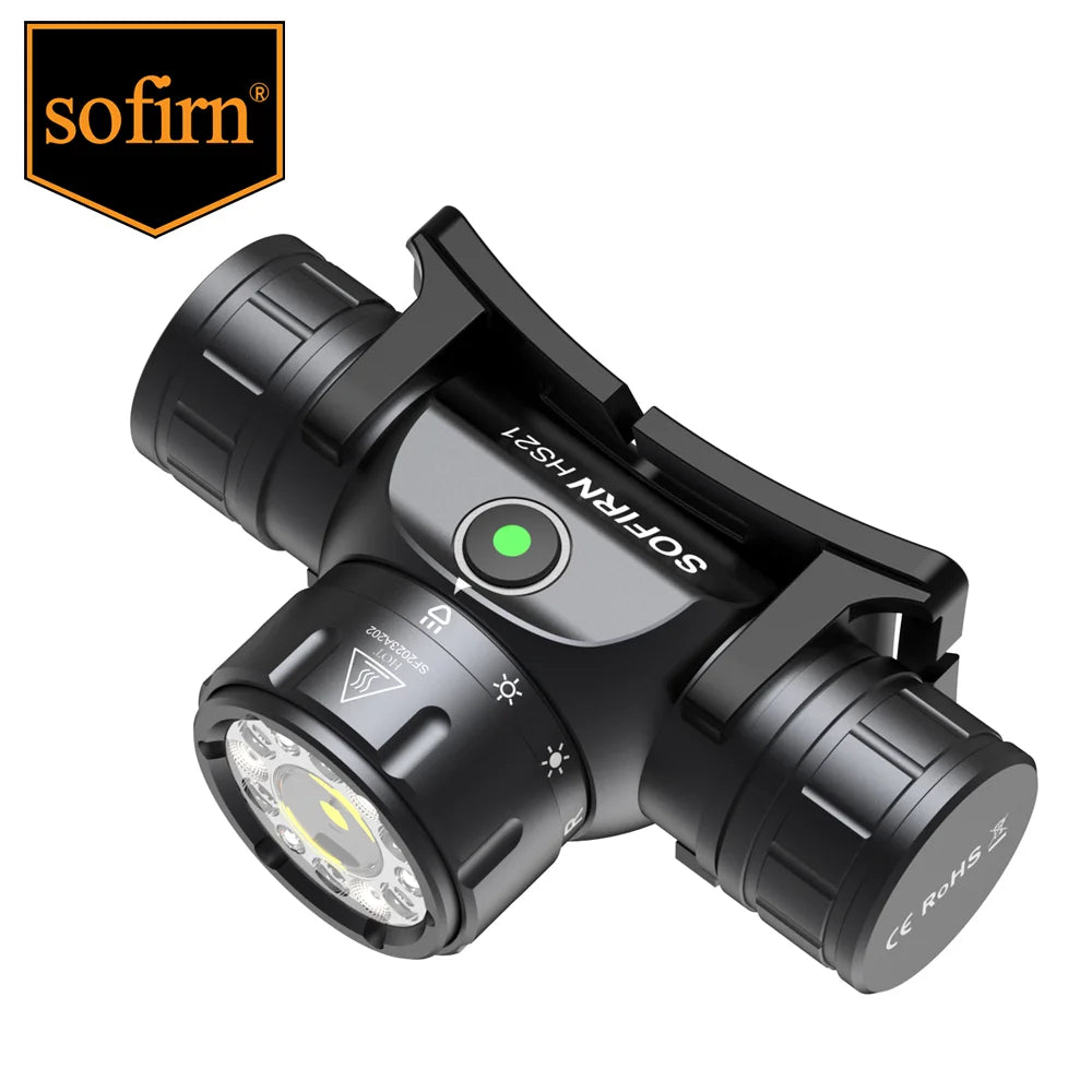 Sofirn HS21 Headlamp 2000 Lumen USB C Rechargeable LED EDC Light For Outdoor Adventures