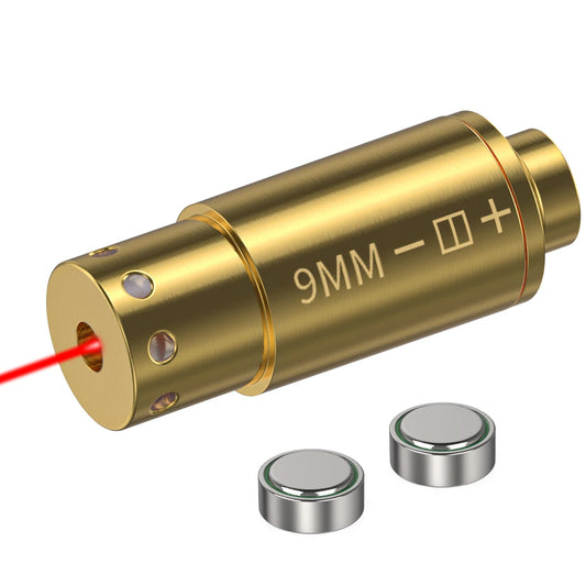 9MM Optics Cartridge Red Dot Laser Boresighter