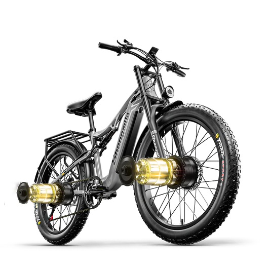 Shengmilo Fat Tire Electric Bike 2000W Dual Motor 48V Battery