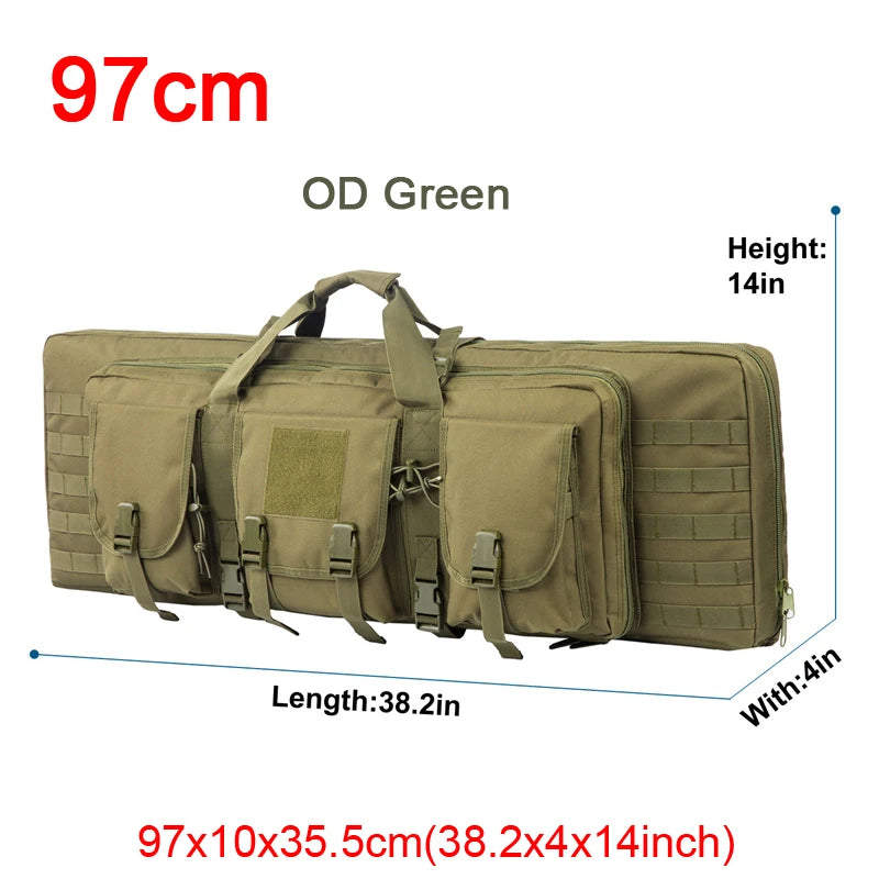 LQARMY Tactical Double Rifle Case Molle Bag