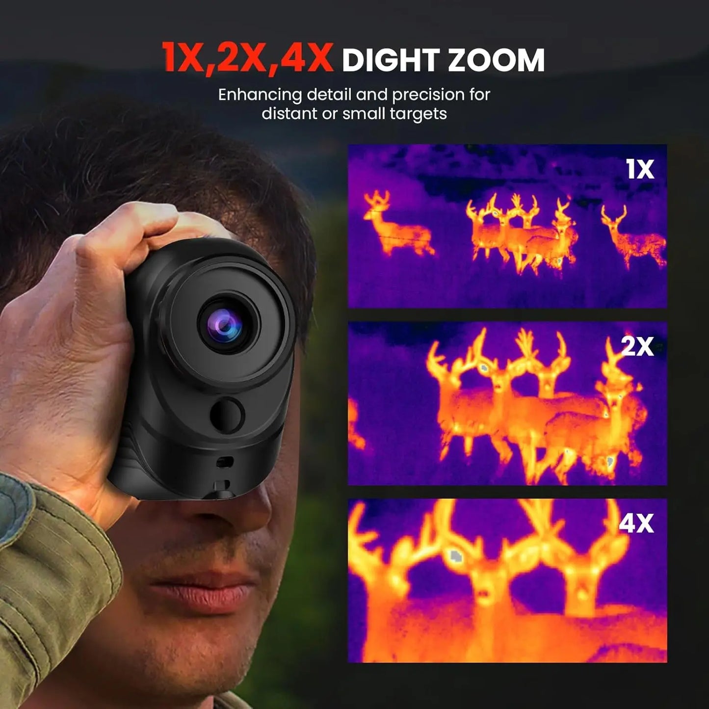 Thermal Imaging Monoscope Camera for Adults, 10mm Focal Lens