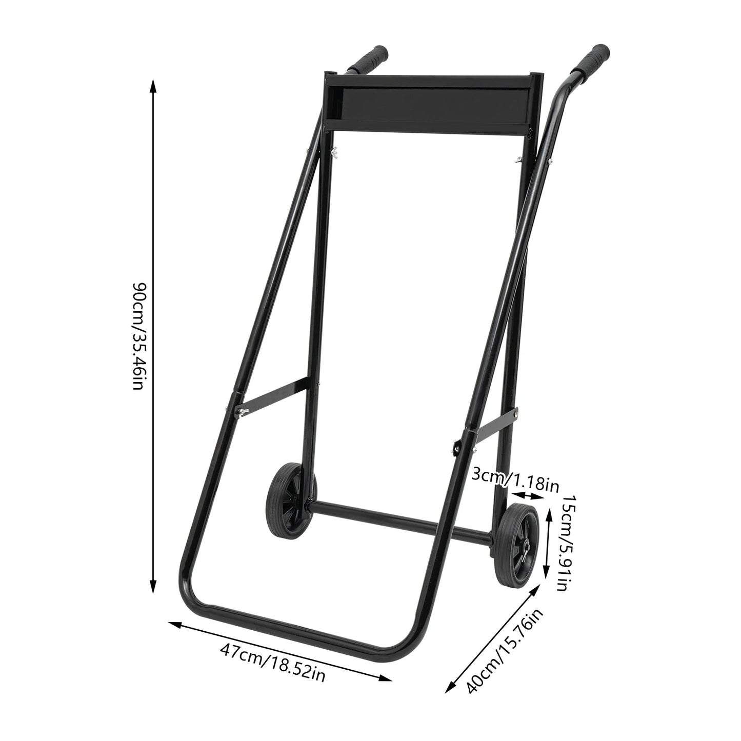 Outboard Stand for Long and Short Shaft Foldable Engine Trolley
