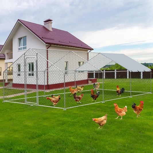 Large Metal Chicken Coop, Wire Mesh Chicken Run, Chicken Pen