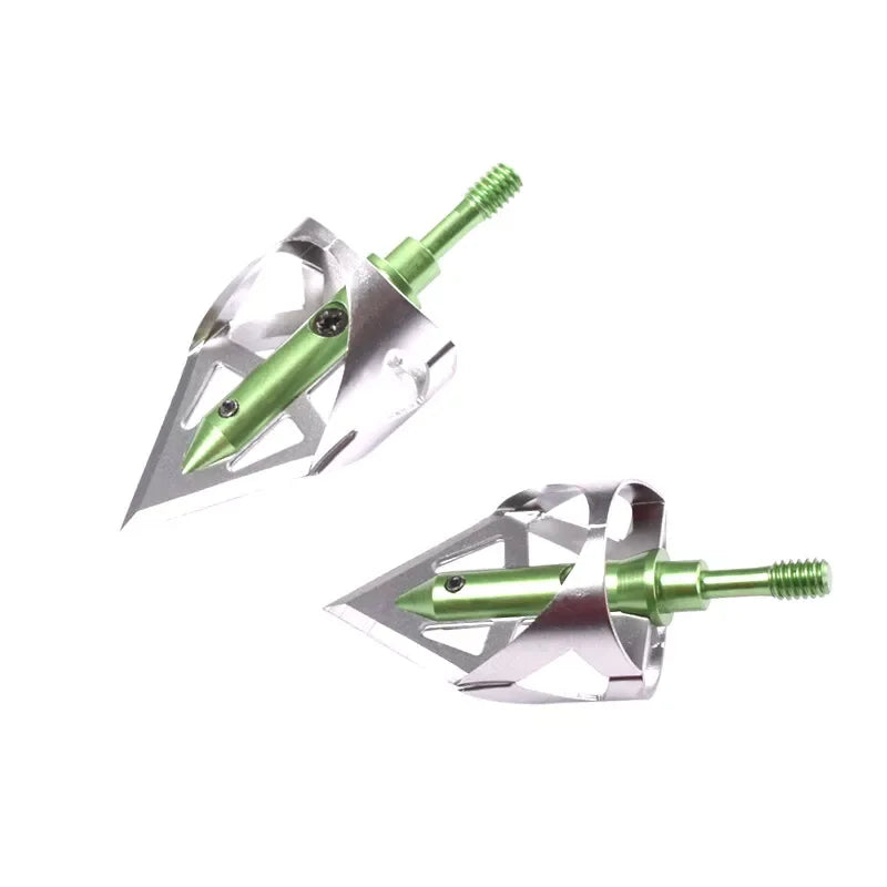 3pcs Hunting Broadheads, 100 Grain for Accurate Shots