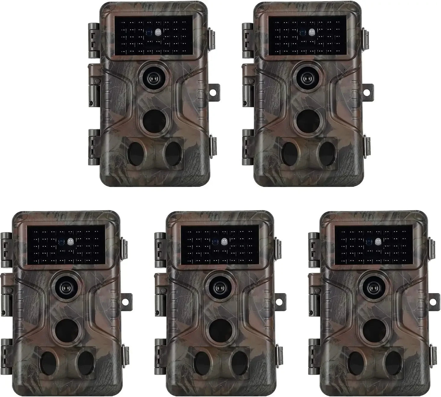 5-Pack Game & Trail Camera  0.1S Trigger Time No Glow 100ft Night Vision