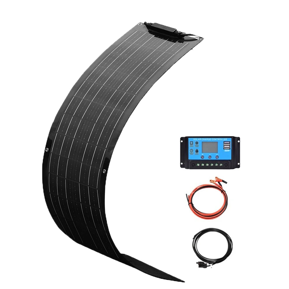50W OR 100W Flexible Solar Panel, 12V Lightweight