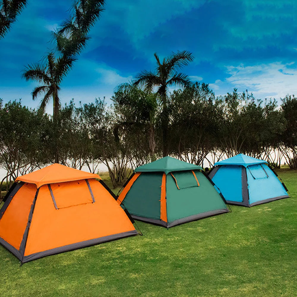 Open Waterproof Camping Tent 3-4 Person I for Outdoor Use