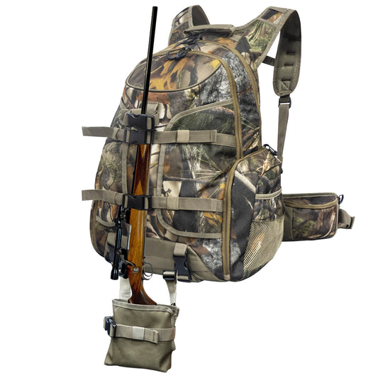 Backpack Camo Hunting Pack with Gun Bow Pocket Long-Lasting Large Capacity Hunting Day Pack