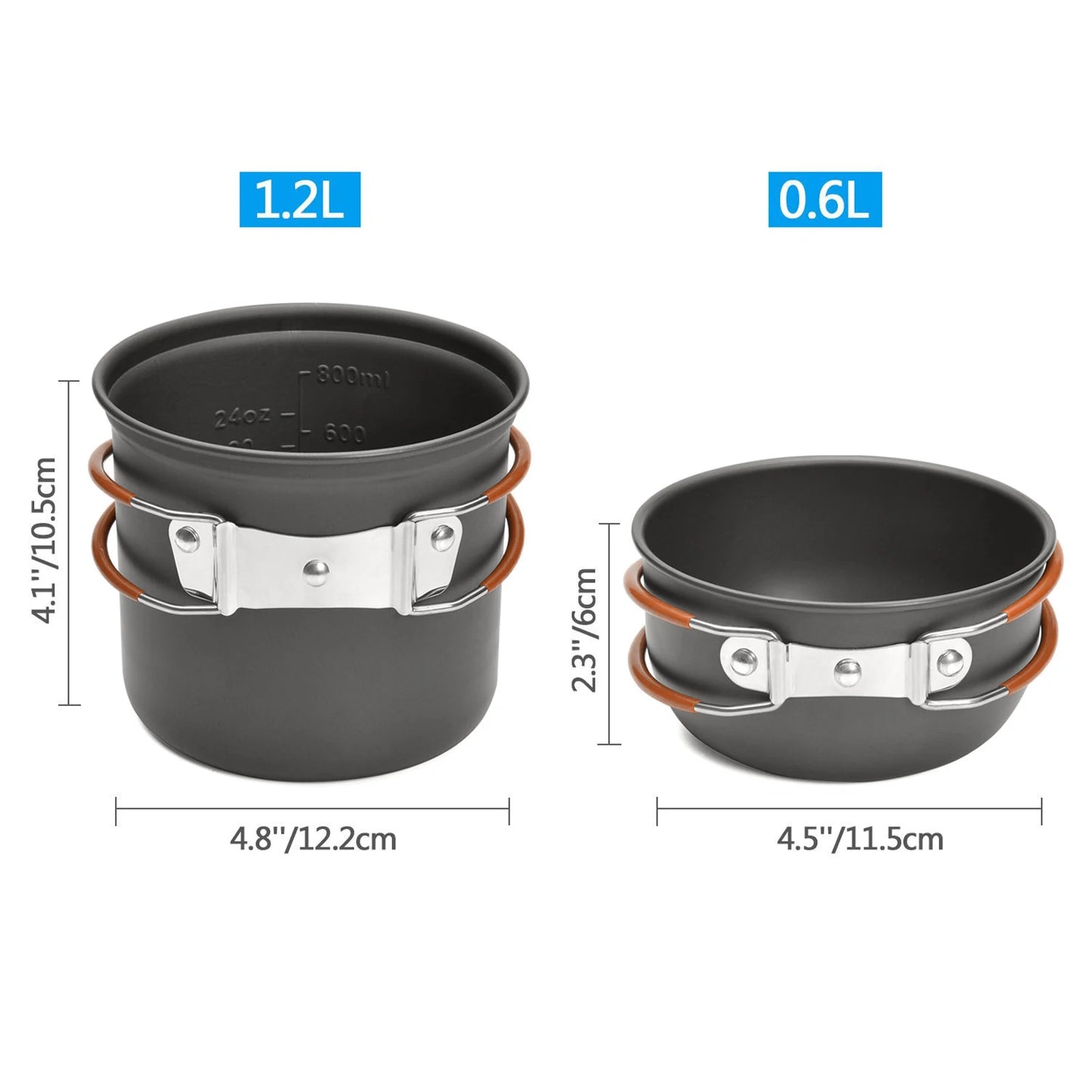 Camping Cookware Portable Mess Kit
