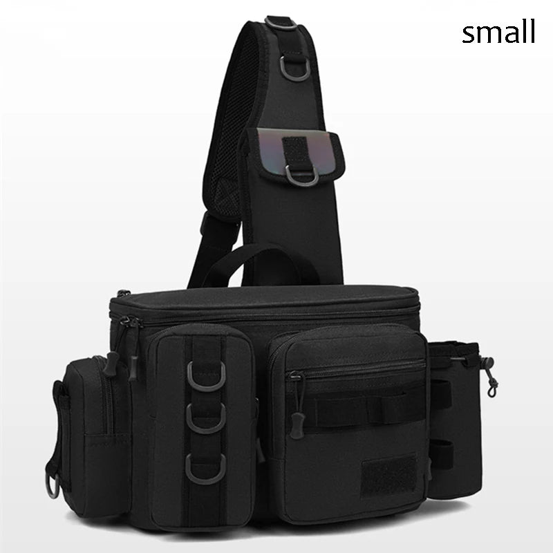 Fly Fishing Backpack with Rod Holder Sling Shoulder Bag