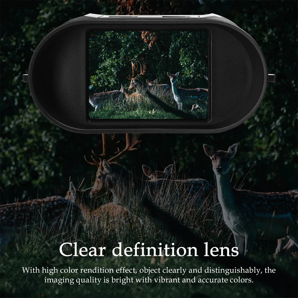 Night Vision Binoculars 1080P HD 850nm Infrared 8X Digital Zoom Telescope