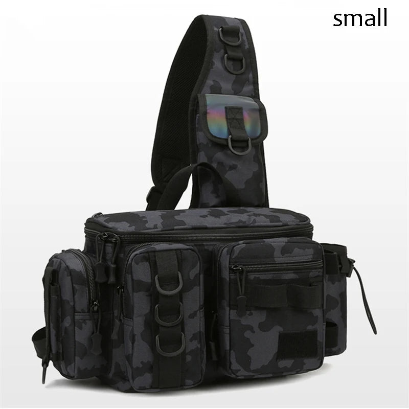 Fly Fishing Backpack with Rod Holder Sling Shoulder Bag