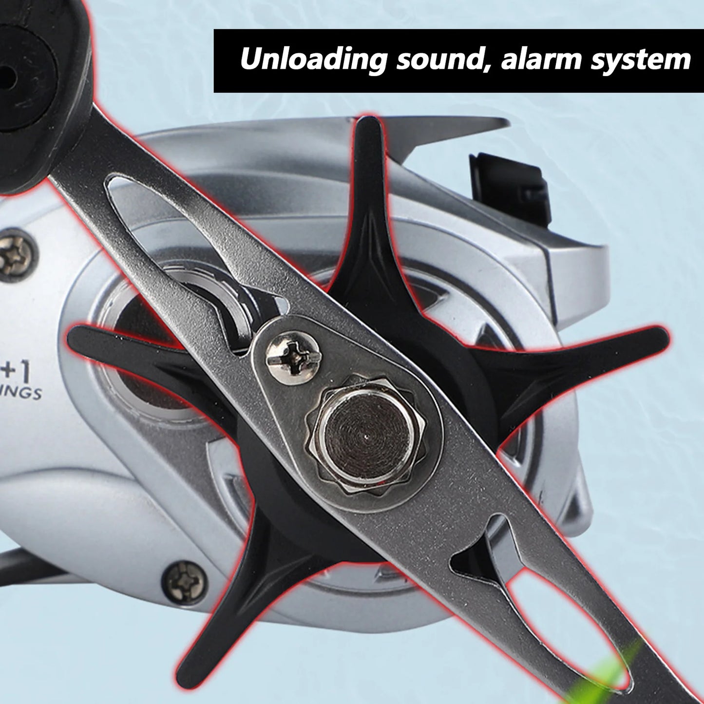 Metal Fishing Baitcasting Reel Waterproof Material High Strength Grip