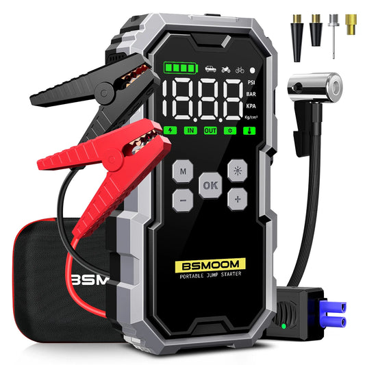 Car Jump Starter with Air Compressor Battery Booster