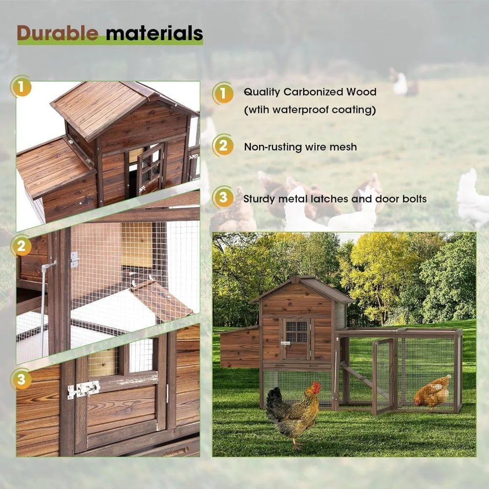 Large Wooden Chicken Coop
