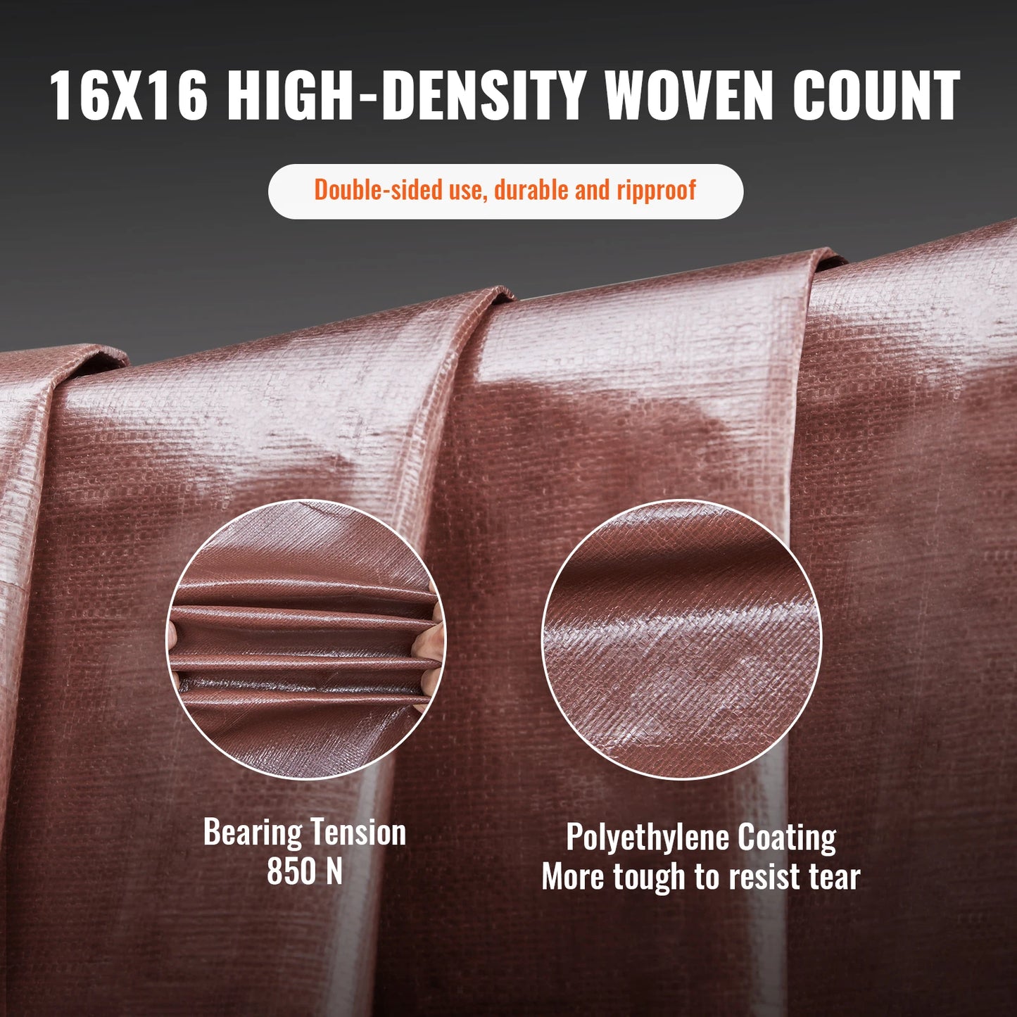 Heavy Duty Tarp 16 Mil Thick  Waterproof Tear Proof