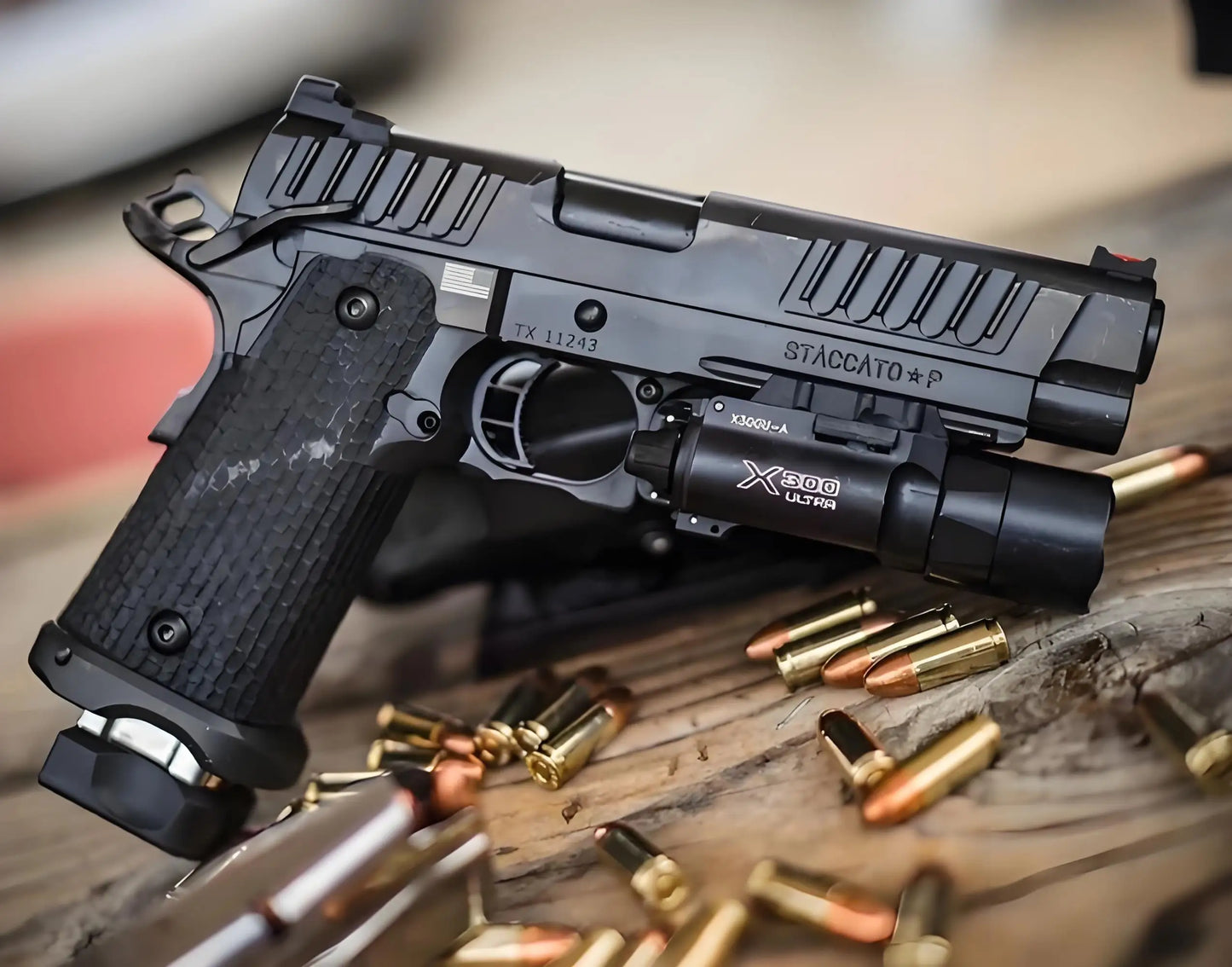 Tactical Metal Pistol Scout Light Airsoft Weapon Gun Light Strobe Flashlight